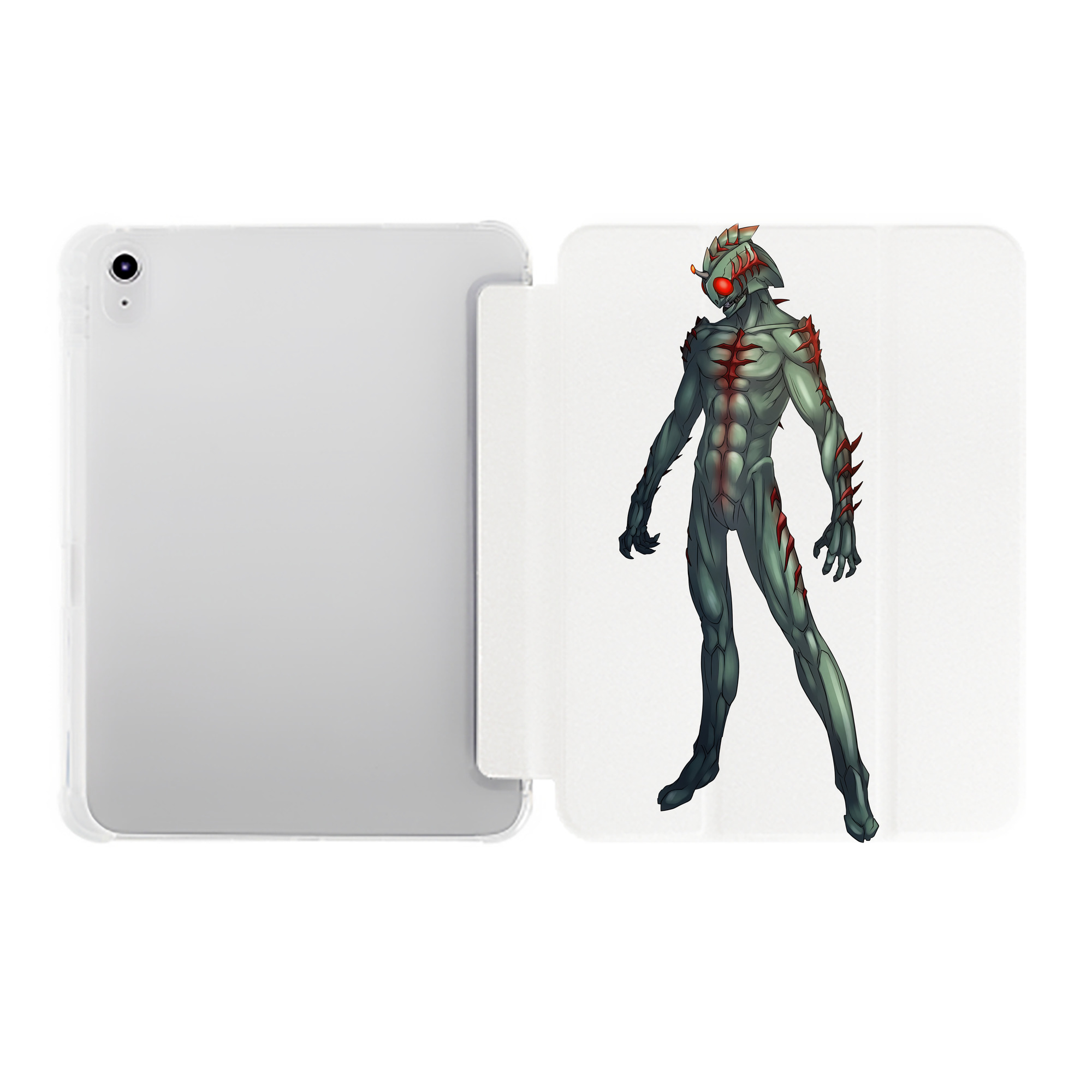 （画像用） ウルトラマン Ultraman IPad ケース ペン収納付き 三つ折りスタンド PUレザー×シリコン 対応機種9.5/10.5/10.9インチ